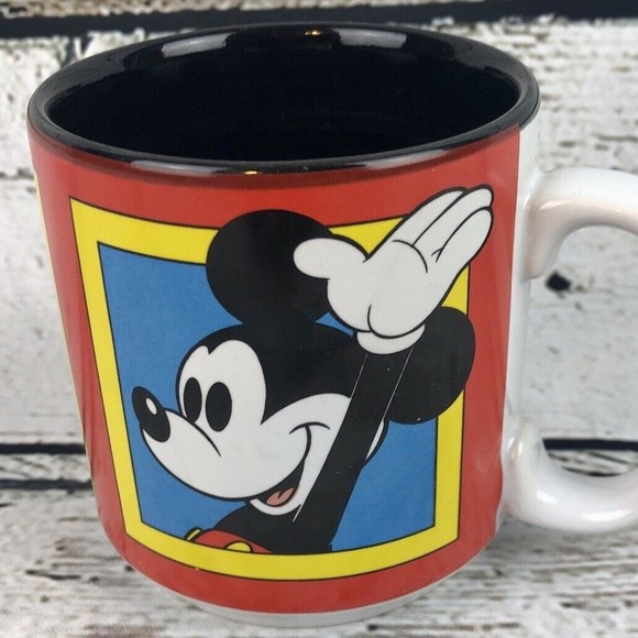 Disney Faces of Mickey‎ Mouse 14 Ounce Coffee Tea Mug Collectible - Picture 1 of 8